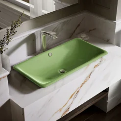 30" rectangular drop-in / undermount / vessel bathroom sink
