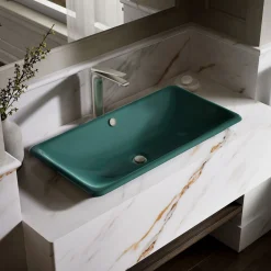 30" rectangular drop-in / undermount / vessel bathroom sink