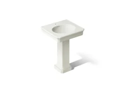 24" rectangular pedestal bathroom sink
