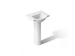 21" rectangular pedestal bathroom sink