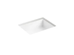 16-1/2" rectangular undermount bathroom sink