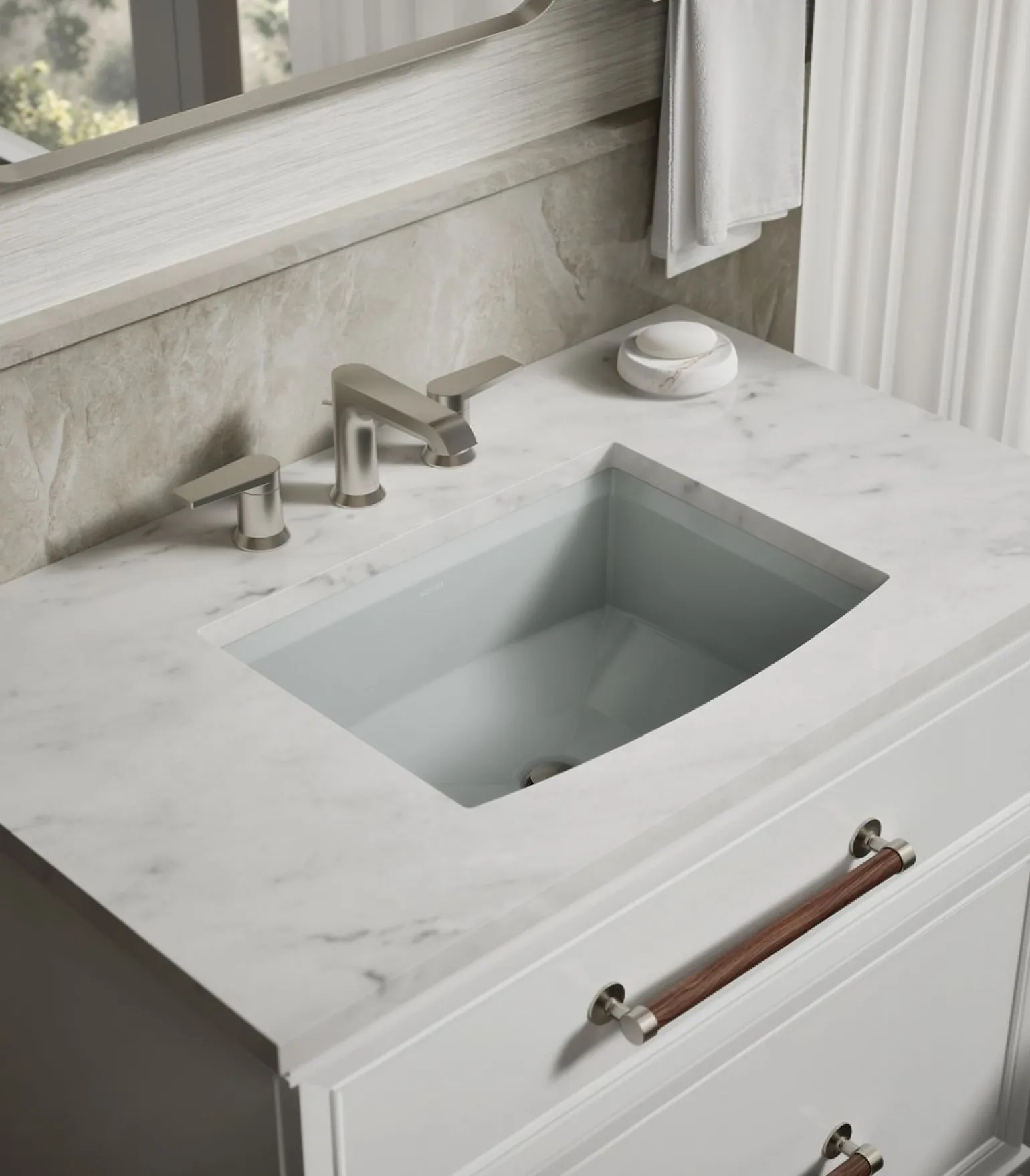 20" rectangular undermount bathroom sink