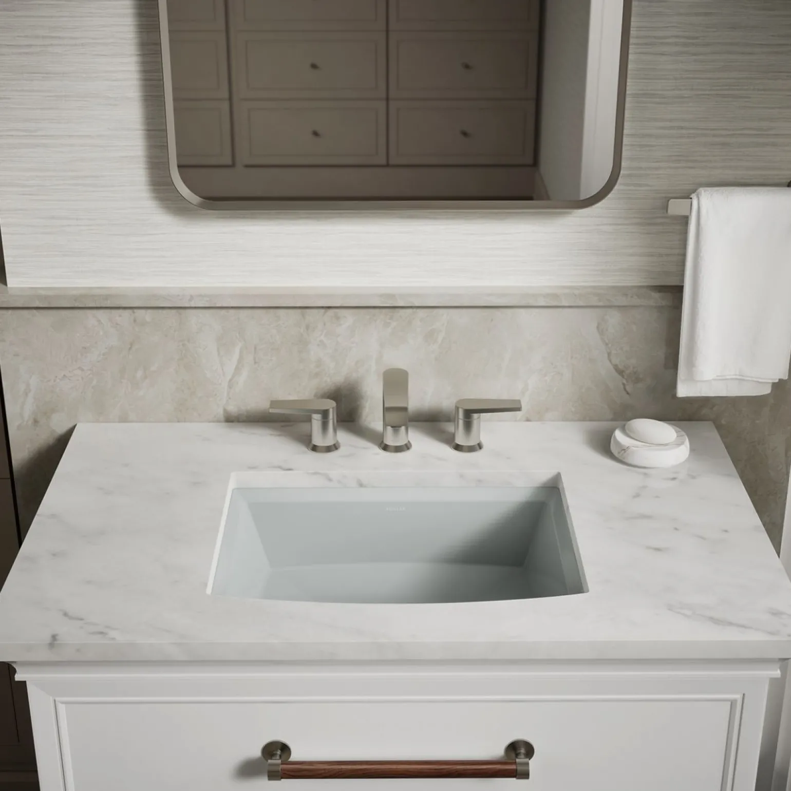 20" rectangular undermount bathroom sink