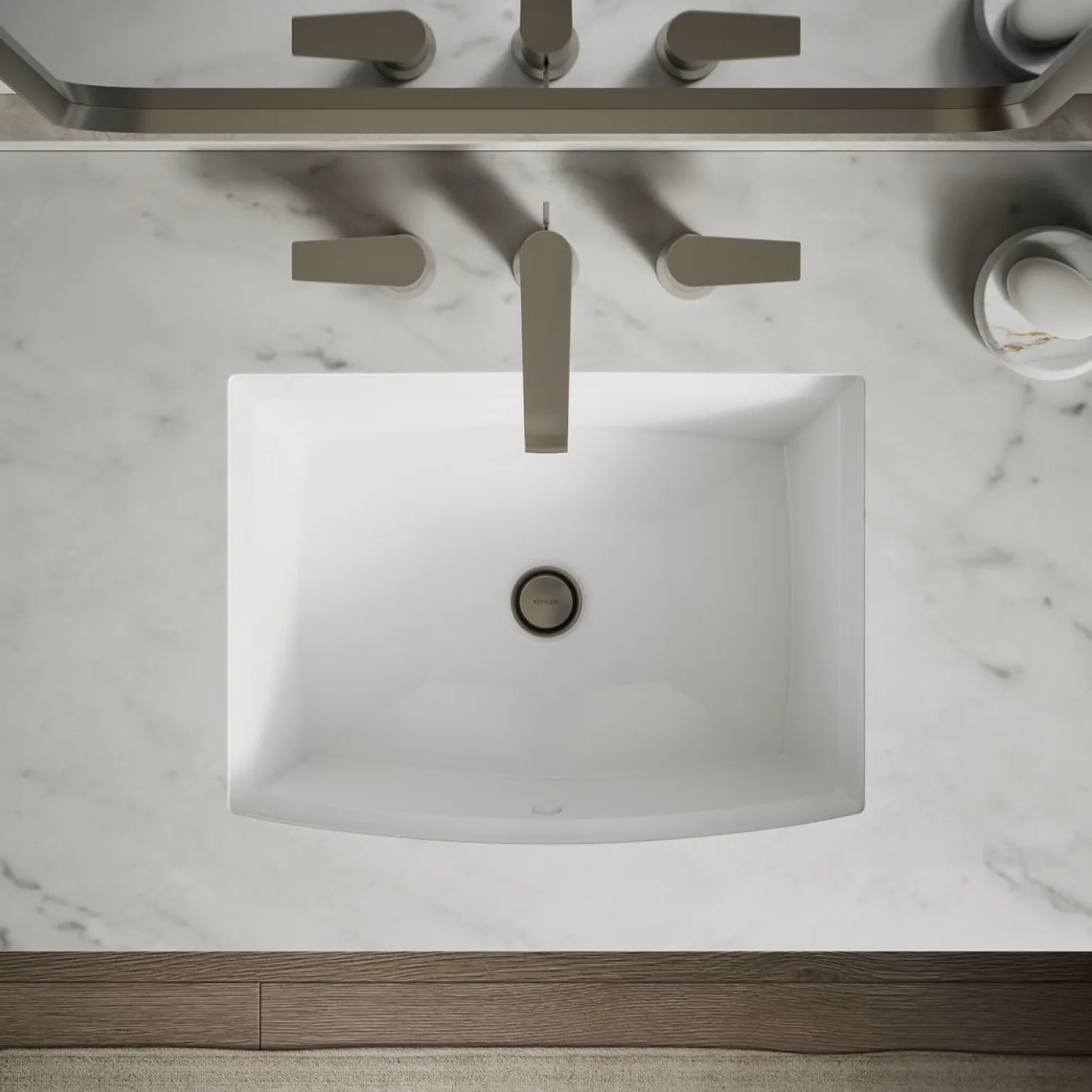 20" rectangular undermount bathroom sink
