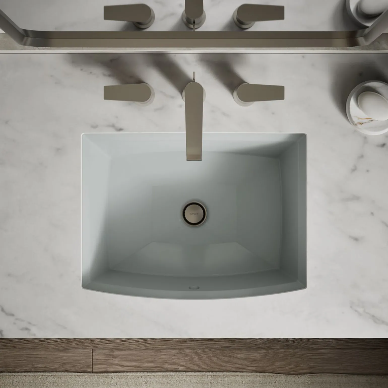 20" rectangular undermount bathroom sink