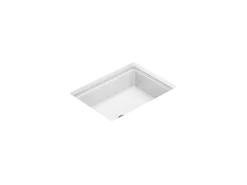 19-13/16" rectangular undermount bathroom sink