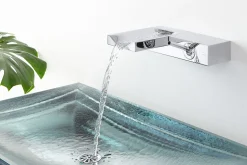 28-3/4" rectangular vessel bathroom sink, no overflow