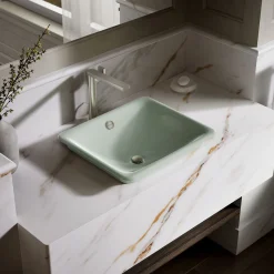 18-1/2" rectangular vessel bathroom sink