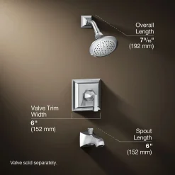 Rite-Temp® bath and shower trim kit, 2.5 gpm