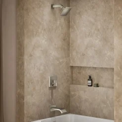 Rite-Temp® bath and shower trim kit with push-button diverter, 2.5 gpm