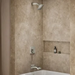 Rite-Temp® bath and shower trim kit with push-button diverter, 2.5 gpm