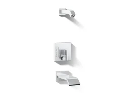 Rite-Temp® bath and shower trim kit with push-button diverter, without showerhead