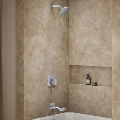 Rite-Temp® bath and shower trim kit with push-button diverter, without showerhead