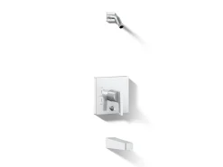Rite-Temp® bath and shower trim kit with push-button diverter, without showerhead