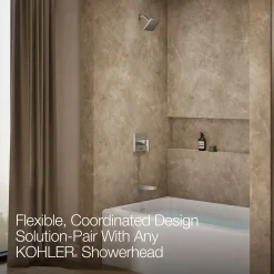 Rite-Temp® bath and shower trim kit with push-button diverter, without showerhead