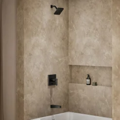 Rite-Temp® bath and shower trim kit with push-button diverter, without showerhead