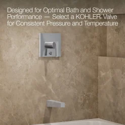 Rite-Temp® bath and shower trim kit with push-button diverter, without showerhead