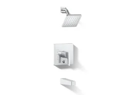 Rite-Temp® bath and shower trim kit with push-button diverter, 2.5 gpm
