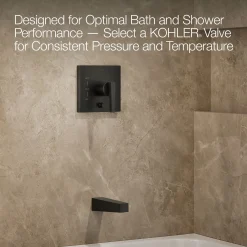 Rite-Temp® bath and shower trim kit with push-button diverter, 2.5 gpm
