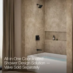 Rite-Temp® bath and shower trim kit with push-button diverter, 2.5 gpm