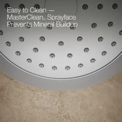 Rite-Temp® bath and shower trim kit with push-button diverter and cross handle, 2.5 gpm