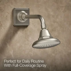 Rite-Temp® bath and shower trim kit with push-button diverter and cross handle, 2.5 gpm