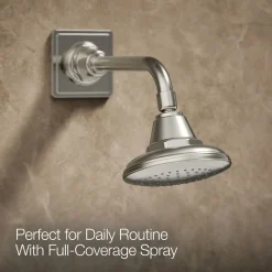 Rite-Temp® bath and shower trim kit with push-button diverter and cross handle, 2.5 gpm