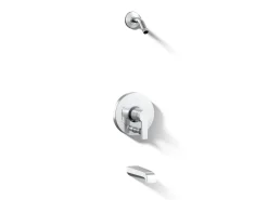 Rite-Temp® bath and shower trim kit with push-button diverter, without showerhead
