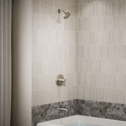 Rite-Temp® bath and shower trim kit with push-button diverter, without showerhead