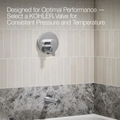 Rite-Temp® bath and shower trim kit with push-button diverter, 1.5 gpm