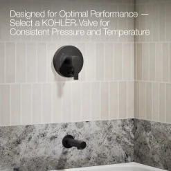 Rite-Temp® bath and shower trim kit with push-button diverter, 1.5 gpm