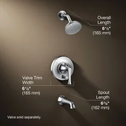 Rite-Temp® bath and shower trim kit with push-button diverter, 1.75 gpm