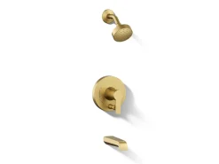 Rite-Temp® bath and shower trim kit with push-button diverter and lever handle, 2.5 gpm