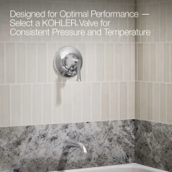 Rite-Temp® bath and shower trim kit with push-button diverter, without showerhead
