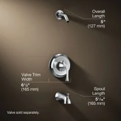 Rite-Temp® bath and shower trim kit, without showerhead