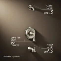 Rite-Temp® bath and shower trim kit, without showerhead