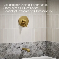 Rite-Temp® bath and shower trim kit with push-button diverter, 1.75 gpm