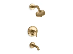 Rite-Temp® bath and shower trim kit with push-button diverter and lever handle, 1.75 gpm