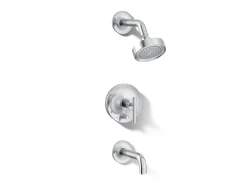 Rite-Temp® bath and shower trim kit with push-button diverter and lever handle, 2.5 gpm