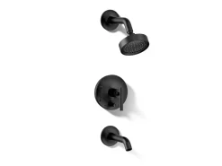 Rite-Temp® bath and shower trim kit with push-button diverter and lever handle, 2.5 gpm