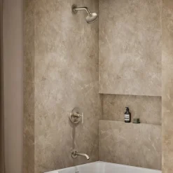 Rite-Temp® bath and shower trim kit with push-button diverter and lever handle, 2.5 gpm
