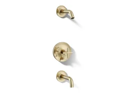Rite-Temp® bath and shower trim kit with push-button diverter and cross handle, without showerhead