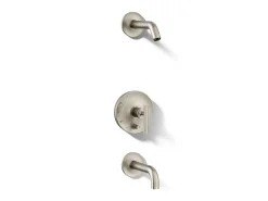 Rite-Temp® bath and shower trim kit with push-button diverter and lever handle, without showerhead
