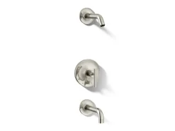 Rite-Temp® bath and shower trim kit with push-button diverter and lever handle, without showerhead