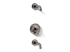 Rite-Temp® bath and shower trim kit with push-button diverter and lever handle, without showerhead