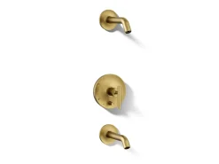Rite-Temp® bath and shower trim kit with push-button diverter and lever handle, without showerhead