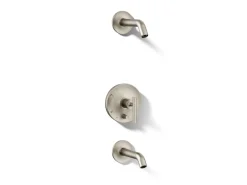 Rite-Temp® bath and shower trim kit with push-button diverter and lever handle, without showerhead