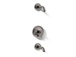 Rite-Temp® bath and shower trim kit with push-button diverter and lever handle, without showerhead