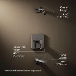 Rite-Temp® bath and shower trim kit, without showerhead