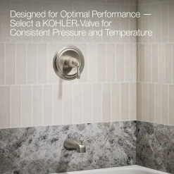 Rite-Temp® bath and shower trim kit, 1.75 gpm, NPT spout